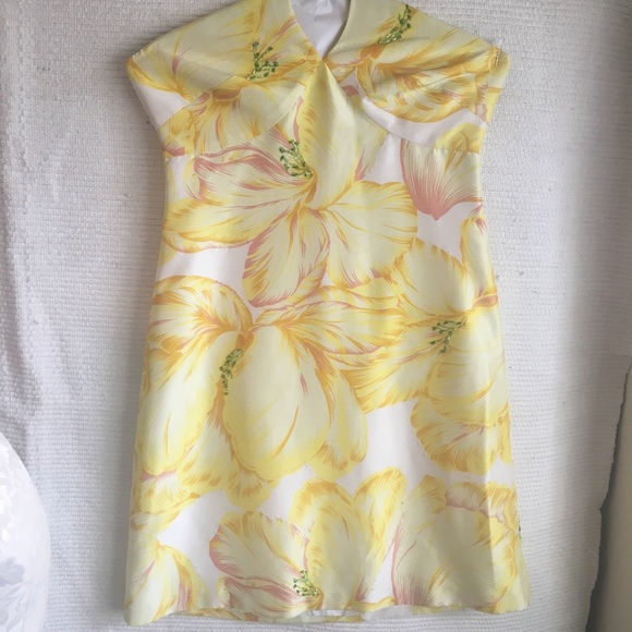 VTG M 90s Y2K Summer Cocktail Dress 100% Silk Embellished Mini Midi Gown - Picture 6 of 6